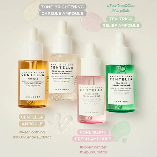 مجموعة أمبولات مدغشقر بعشبة السينتيلا للبشرة 30 مل