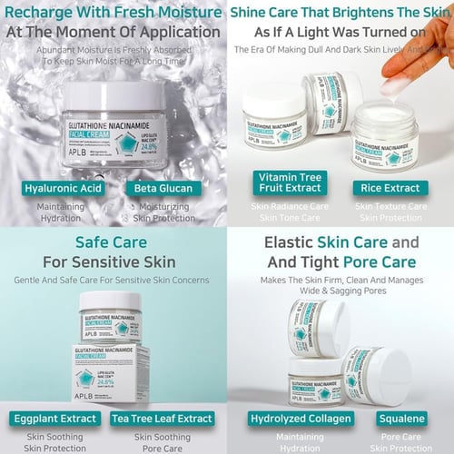 كريم الوجه بالجلوتاثيون والنياسيناميد من أي بي إل...