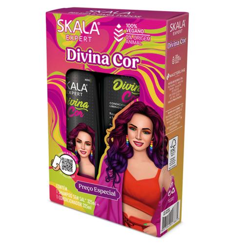 مجموعة سكالا ديفينا كور شامبو وبلسم لحماية لون الش...