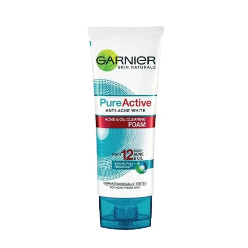 غسول وجه رغوي بيور أكتيف من غارنييه مضاد لحب الشبا...