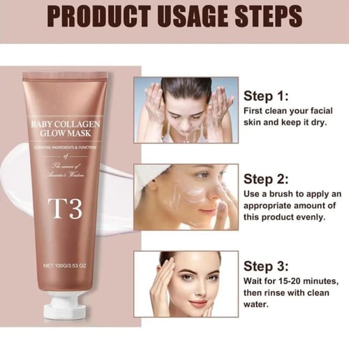 ماسك بيبي كولاجين لشد البشرة وترطيبها بالكولاجين ا...