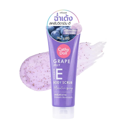 مقشر الجسم بفيتامين إي والعنب من كاثي دول - 320 جم