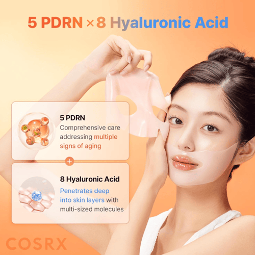 قناع هيدروجيل مرطب حيوي 5 PDRN + حمض الهيالورونيك...