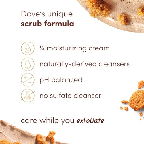 مقشر الجسم بالسكر البني وجوز الهند من دوف - 425 جم