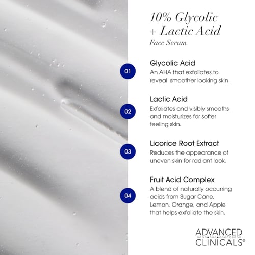 سيروم الجليكوليك 10% من ادفانسد كلينكالز للوجه – 5...