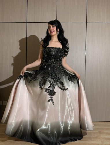 فستان مناسبات مموج