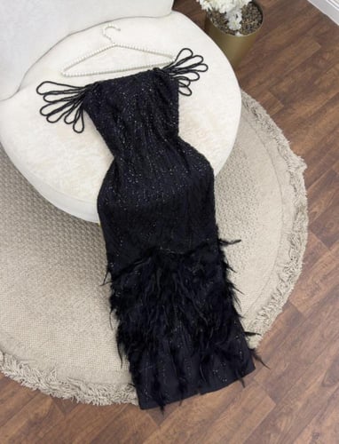 فستان كحلي فخم شك