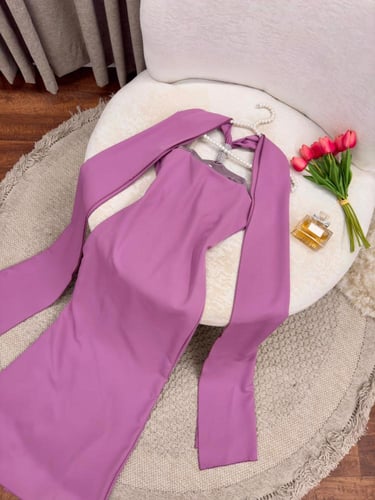 فستان كريب استرتش