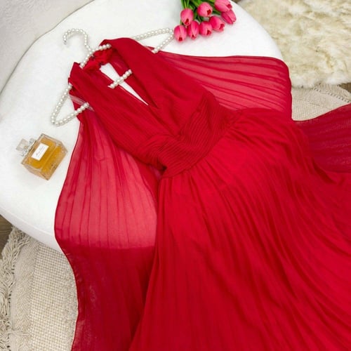 فستان الانيق شيفون تكسير