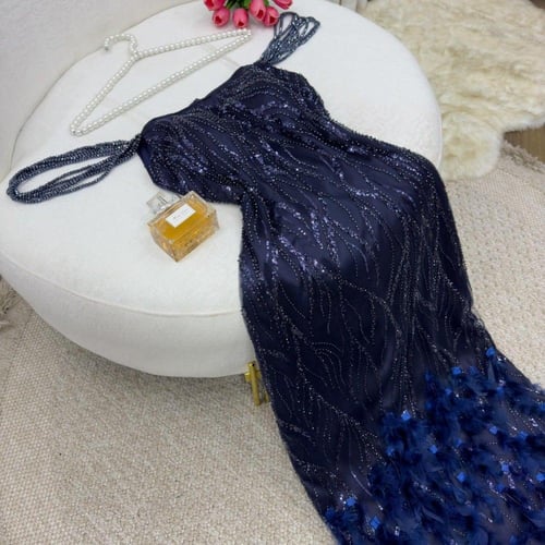 فستان كحلي فخم شك