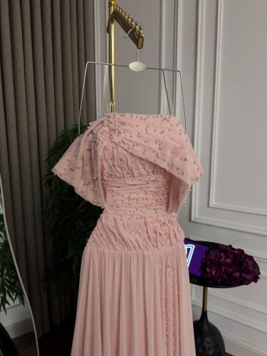 فستان سهره شيفون لول