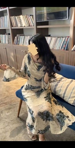 فستان شيفون طباعة الزهور