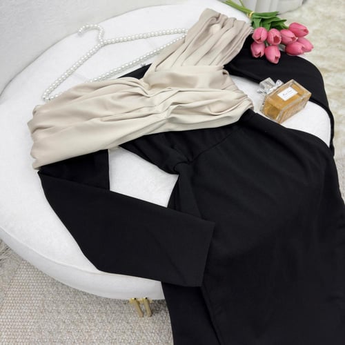 فستان سهره كريب استرتش