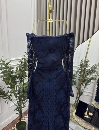 فستان سهره دانتيل كحلي