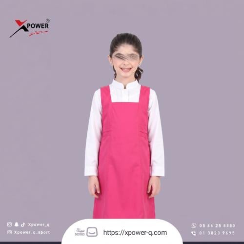 مريول فوشي بكسرات عرضية جانبية