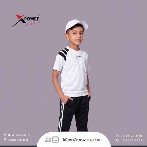 طقم رياضي اسود و ابيض