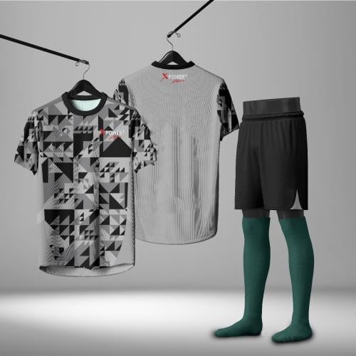 تيشيرت رياضي رمادي واسود