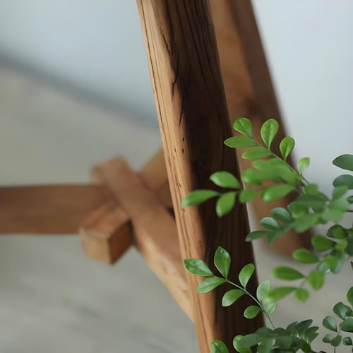 ستول كرسي او طاولة خدمة من خشب الصنوبر الطبيعي