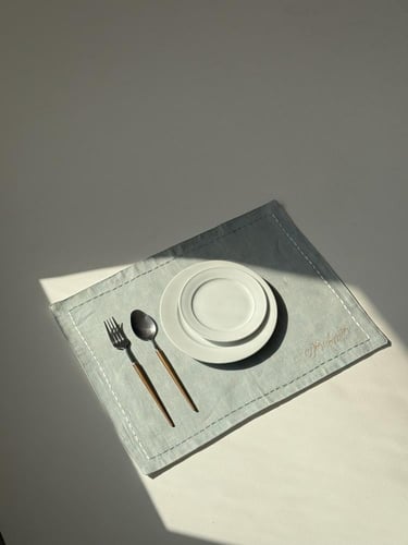 ازرق رمادي / قطعتين