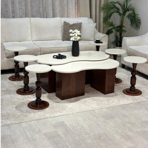 طقم طاولات خشب