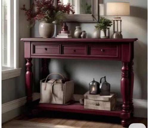 كونسول الخشب الزان