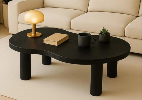 طاوله خشب قشرة السنديان