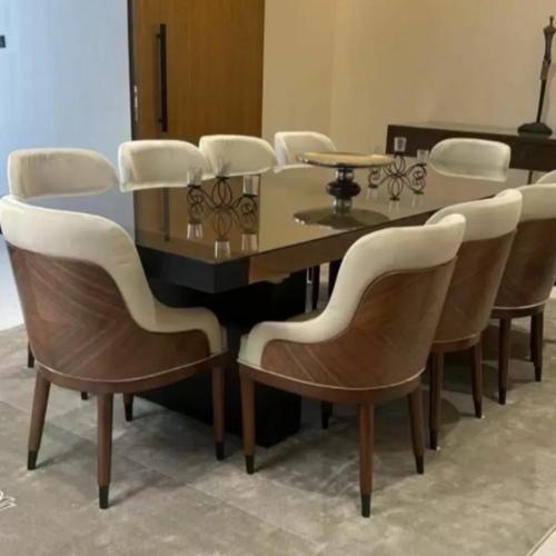 طاولة طعام خشب مع الكراسي