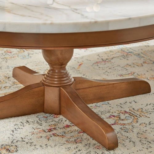 طاوله رخاميه مع خشب