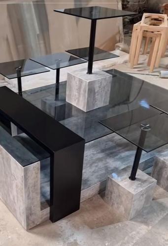 طقم طاوله بديل الرخام