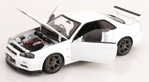 1:12 Nissan R34 Skyline GT-R V-Spec II -- White -- KK-Scale KKDC120213-1