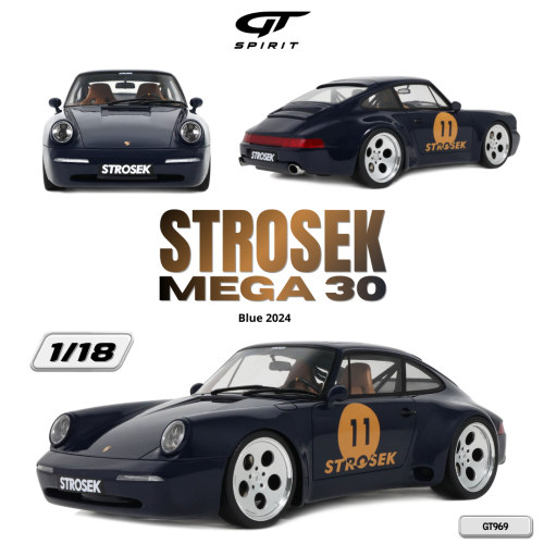 1:18 GT Spirit GT969 Porsche Strosek 911 Mega 30 Coupe Sea blue 2024