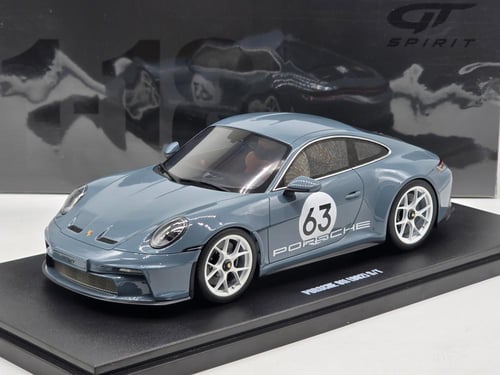 GT Spirit 1:18 PORSCHE 911 S/T SHORE BLUE METALLIC...