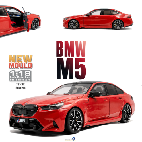BMW M5 G90 2025 Red Solido S1814701 1/18