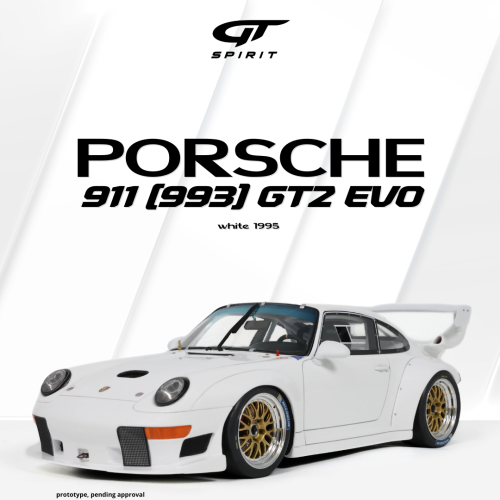GT-Spirit GT532 Porsche 911 (993) GT2 Evo Grand Prix White 1:18