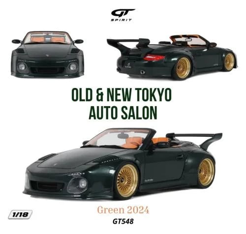 1:18 GT Spirit GT548 Porsche 911 (997.2) Old & New Tokyo Auto Salon 2010 green