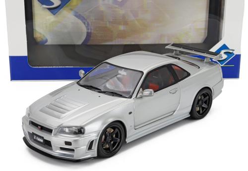 Solido 1:18 Nissan Skyline GT-R (BNR34) Z-Tune with NISMO Parts 1999 Silver (S1804312)