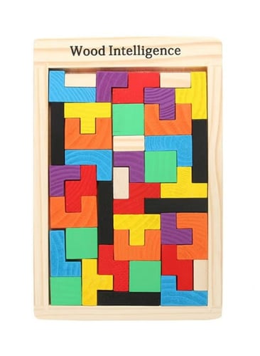 Wooden Tetris Puzzle 18x1x27cm