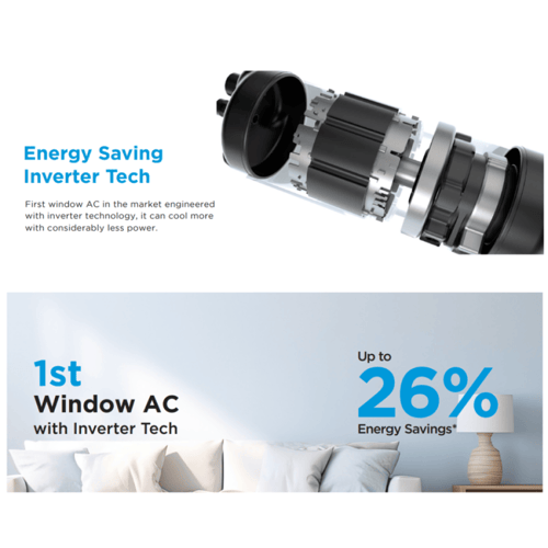 مكيف ميديا شباك بنظام سبيلت 18000 بارد فقط انفرتر