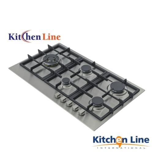 سطح غاز ستانلس ستيل 90 سم – 5 شعلات بمفاتيح أمامية...