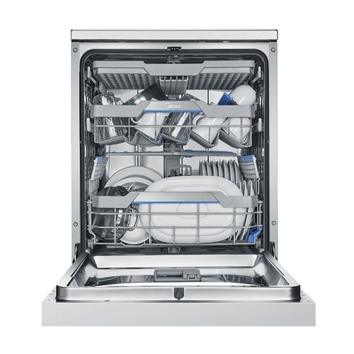 غسالة صحون ميديا 15 مكان 9 برامج فضي – WQP15W7633D...