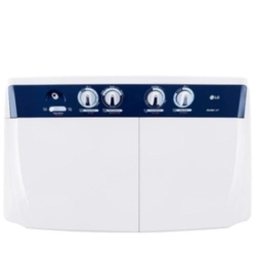 ال جي غسالة حوضين 10.5 كجم، 3 برامج، ابيض - WTT110...