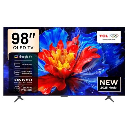 تلفزيون TCL سمارت 98 بوصة QLED 4K – أندرويد – 4 مد...