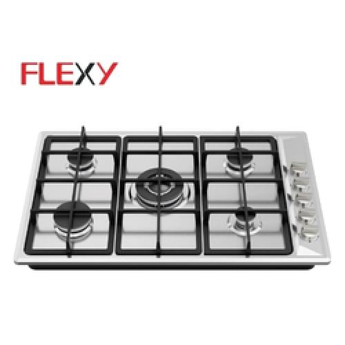 موقد غاز بلت إن Flexi 90 سم — 5 شعلات Sabaf قوية 3...