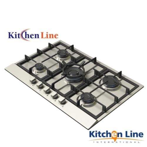 سطح غاز ستانلس ستيل 75 سم – 5 شعلات احترافية بمفات...