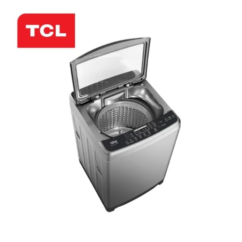 غسالة ملابس فتحة علوية 12 كيلو – شاشة LED – فضي |...
