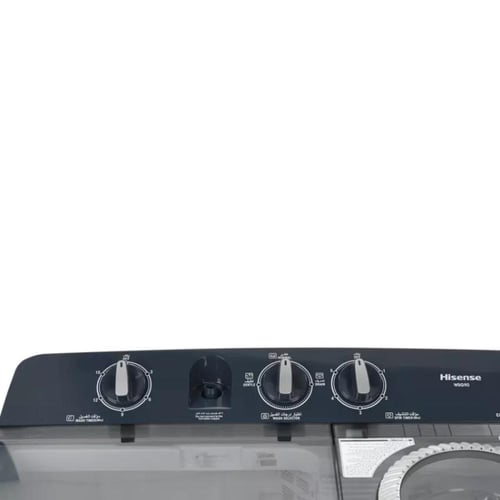 غسالة حوضين نصف أوتوماتيك Hisense 9 كجم – عصر قوي...