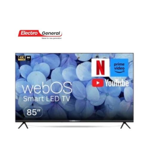 شاشة الكترو جنرال 85 بوصة 4K سمارت ويب