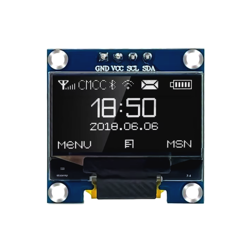0.96 OLED White Display Screen Module | وحدة شاشة...