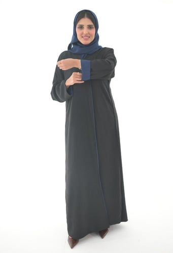 عبايه وجهين اسود وكحلي