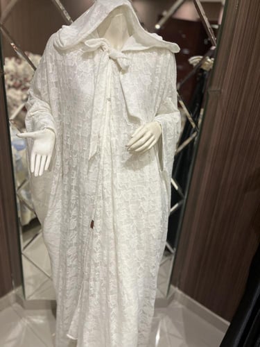 عباية عروس دانتيل اريج